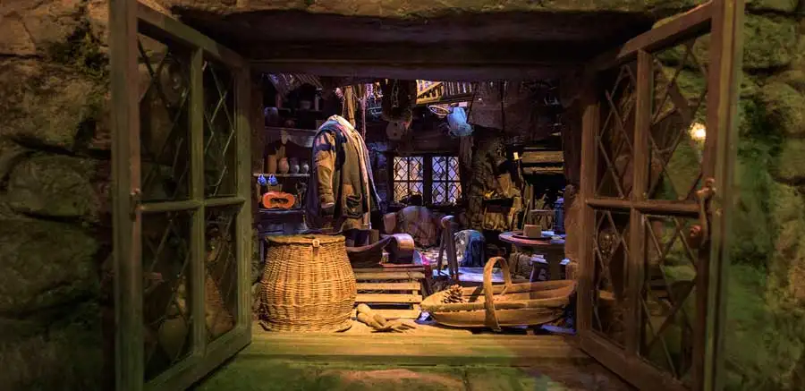 Movie Maths Hero - Hagrid's hut interior set at Warner Bros. Studio Tour