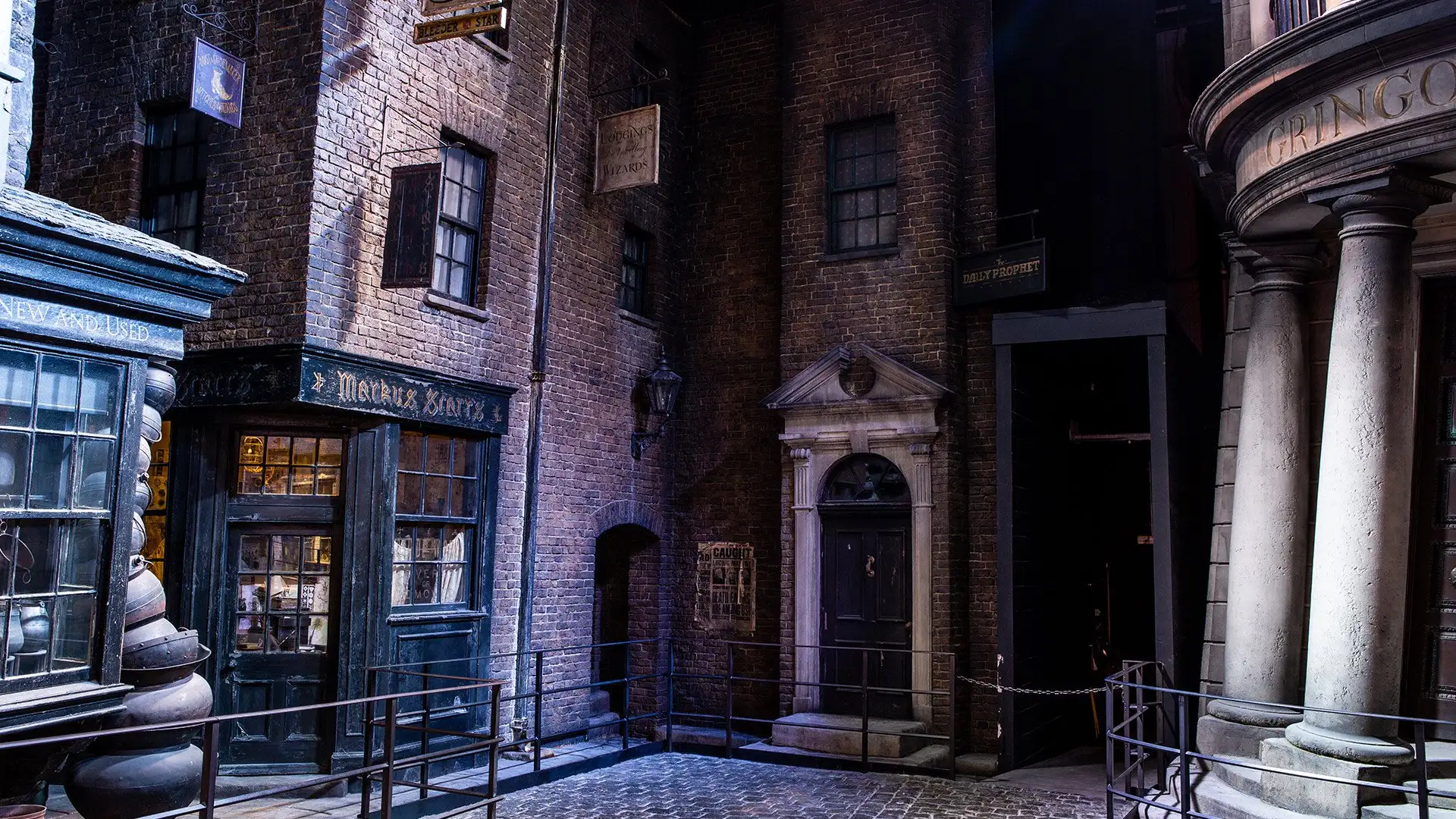 The Diagon Alley set at Warner Bros. Studio Tour London