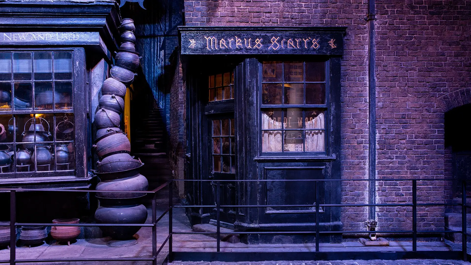 The Diagon Alley set at Warner Bros. Studio Tour London