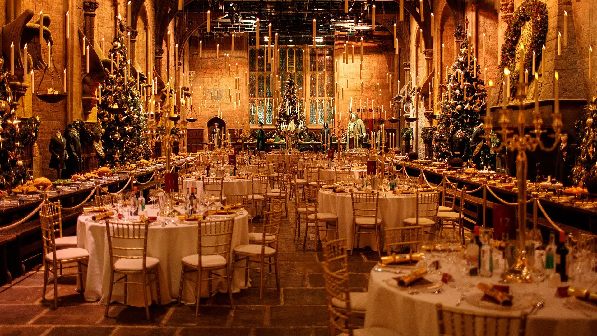 Dinner in the Great Hall at Warner Bros. Studio Tour London
