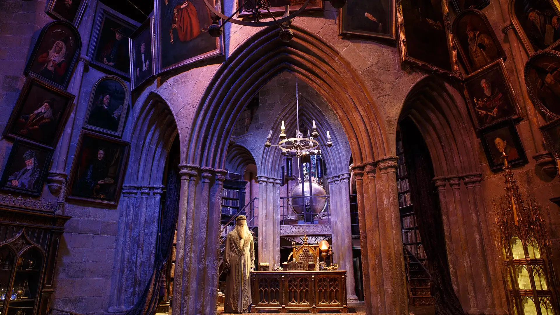 Dumbledore's office set at Warner Bros. Studio Tour London
