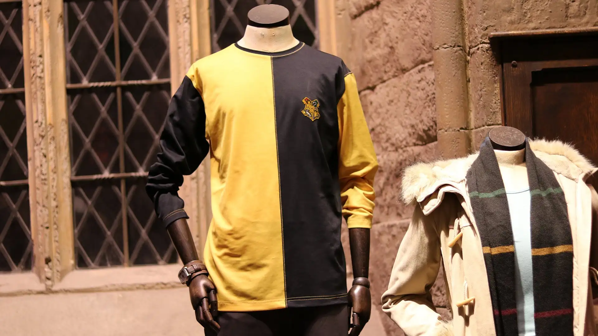 Cedric Diggory's costume in the Great Hall set at Warner Bros. Studio Tour London