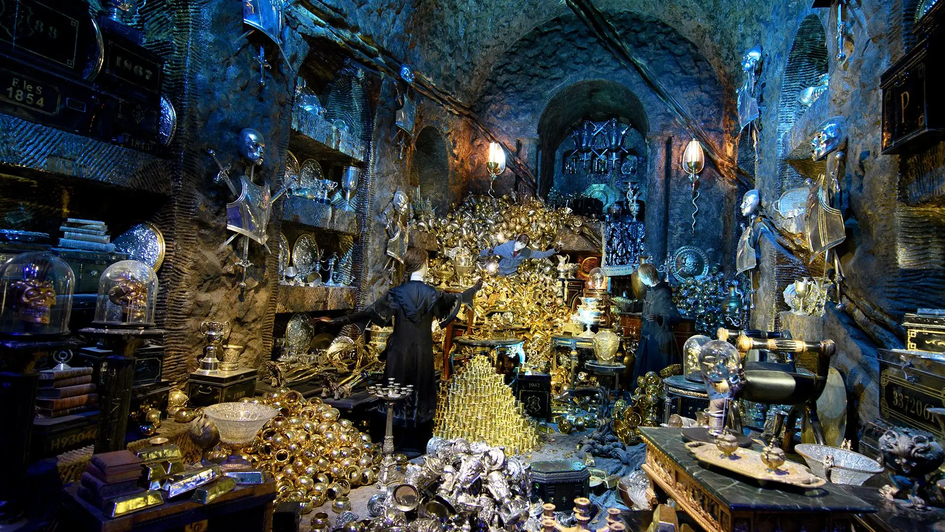 Gringotts vault set at Warner Bros. Studio Tour London