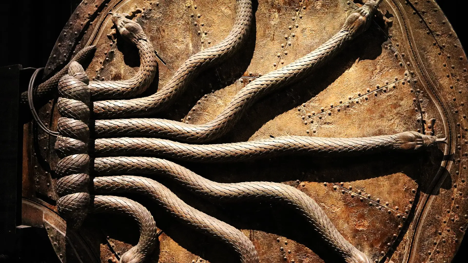 Special Effects Chamber of Secrets door from the Harry Potter film series at Warner Bros. Studio Tour London