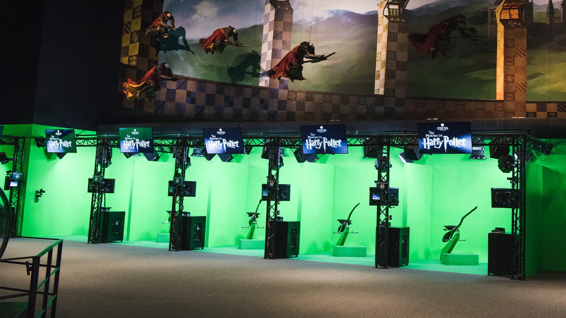 Greenscreen broomstick area Warner Bros. Studio Tour London