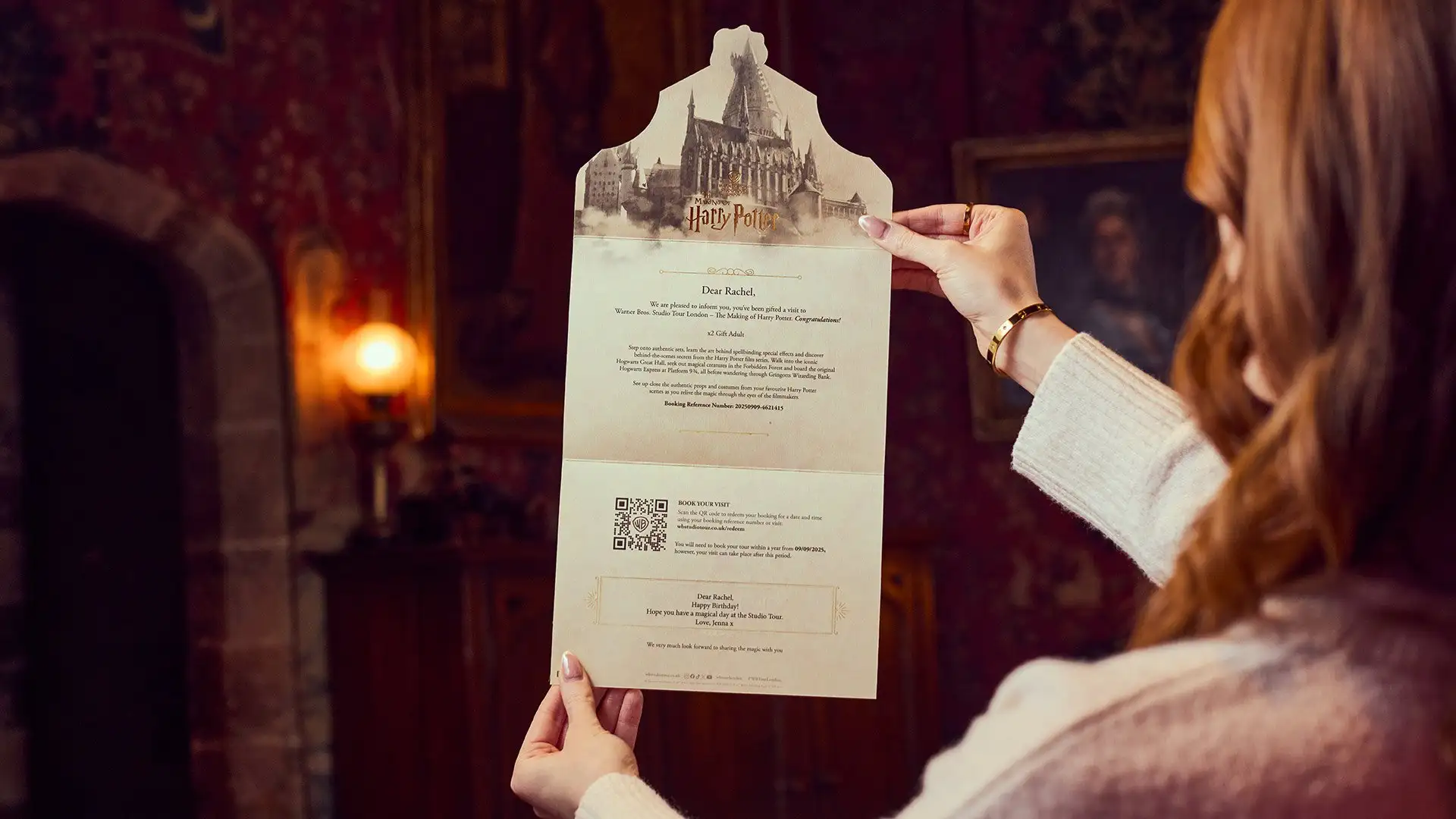 Souvenir Gift Ticket to Warner Bros. Studio Tour London