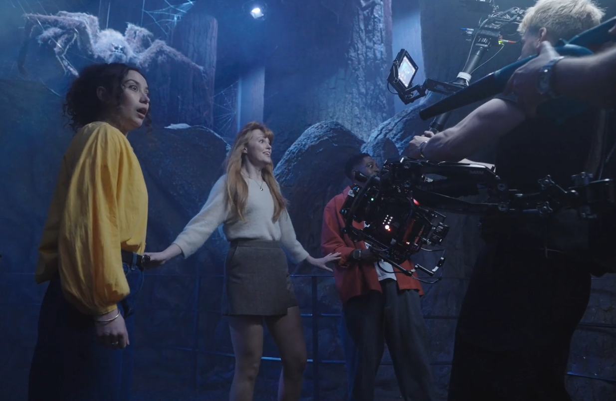 Behind the scenes of the brand ad in the Forbidden Forrest